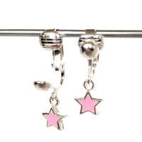 Clipoorbellen ministerretjes lichtroze, hangoorbellen